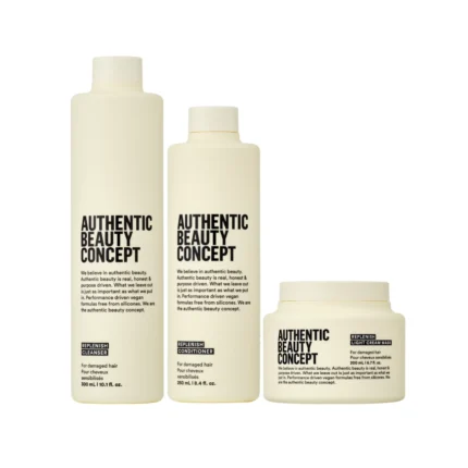 Authentic Beauty Concept Zestaw Replenish Szampon, Odżywka, Lekka maska