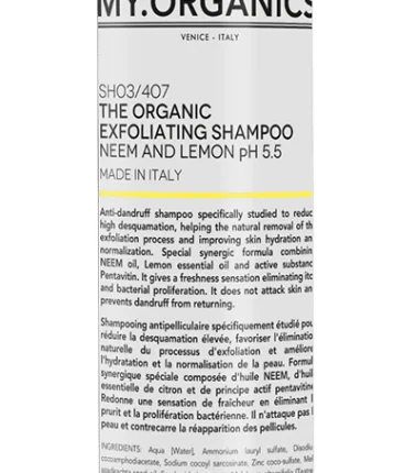 MY.ORGANICS Exfoliating Shampoo Szampon złuszczający 250 ml