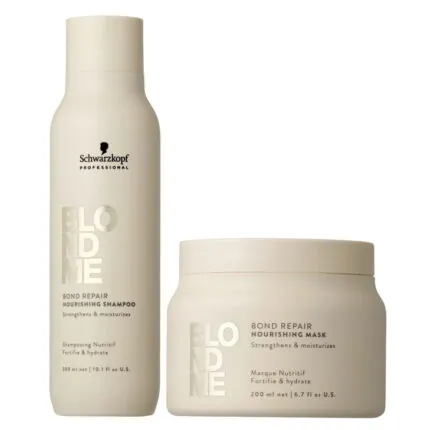 Schwarzkopf Professional BLONDME Bond Repair zestaw wzmacniająco-nawilżający włosy blond - szampon, maska