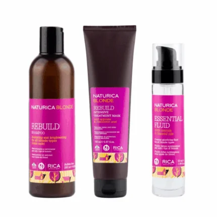 RICA NATURICA Blonde Zestaw Szampon 250 ml + Maska 150 ml + Fluid 50 ml